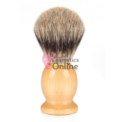 Pamatuf pentru barbierit Cod P005 cu maner din lemn si par natural